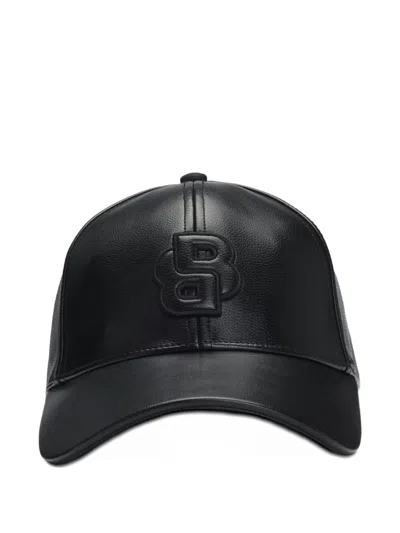 Hugo Boss Monogram-logo Hat In Black
