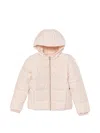 Hugo Boss Monogram-pattern Puffer Jacket In Pink
