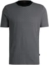 Hugo Boss Mercerized-cotton T-shirt With Two-tone Monogram Print In White