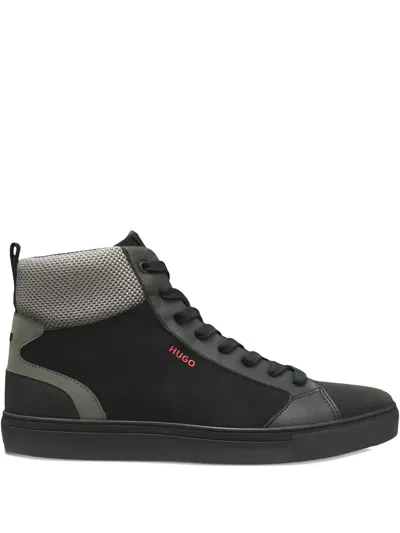 Hugo Boss Morrie High-top Sneakers In Black