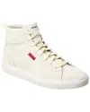 Hugo Boss Morrie Hito Leather Sneaker In White