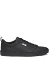 Hugo Boss Morrie Logo-detail Lace-up Sneakers In Black