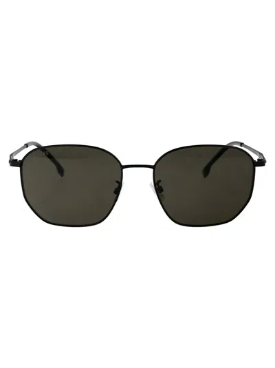 Hugo Boss Mtt Black Beta-titanium Sunglasses In Green