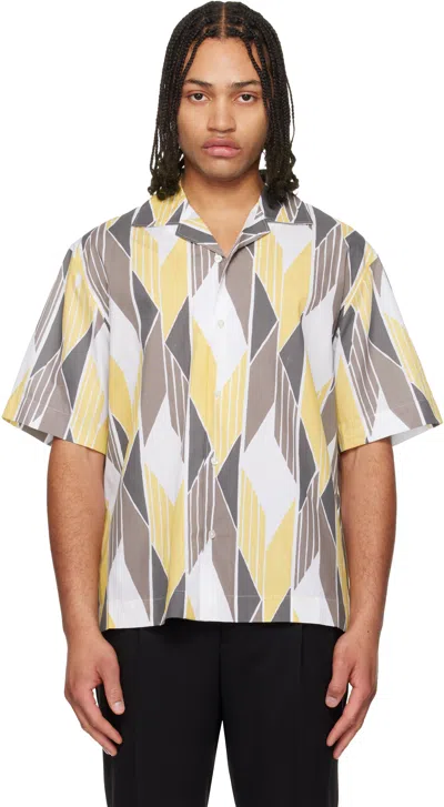 Hugo Boss Hugo Multi-color Open-necked Shirt In Animal Print