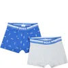 Hugo Boss Multicolor Set For Boy With Logo In Light Blue