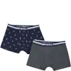 Hugo Boss Multicolor Set For Boy With White Logo In Light Blue