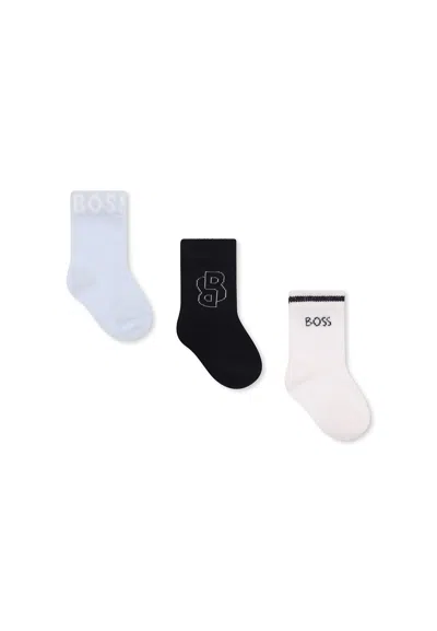 Hugo Boss Kids' Multicolor Sock Set For Baby Boy With Logo