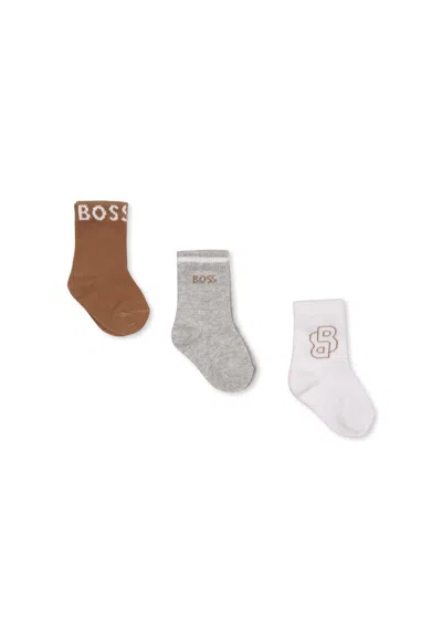 Hugo Boss Kids' Multicolor Sock Set For Baby Boy With Logo