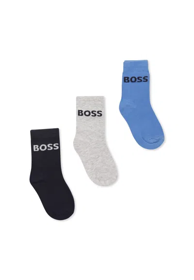 Hugo Boss Kids' Multicolor Sock Set For Boy With Logo