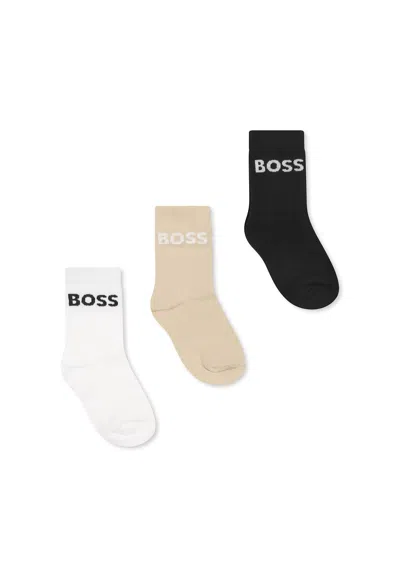 Hugo Boss Kids' Multicolor Sock Set For Boy With Logo