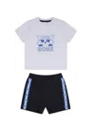 Hugo Boss Multicolor Suit For Baby Boy With Panda In Multicolor