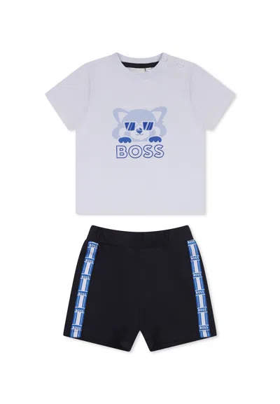 Hugo Boss Multicolor Suit For Baby Boy With Panda