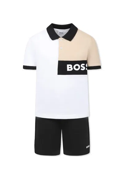 Hugo Boss Kids' Multicolor Suit For Boy With Logo