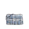 Hugo Boss Multicolored-tweed Shoulder Bag With Double B Monogram In Multi