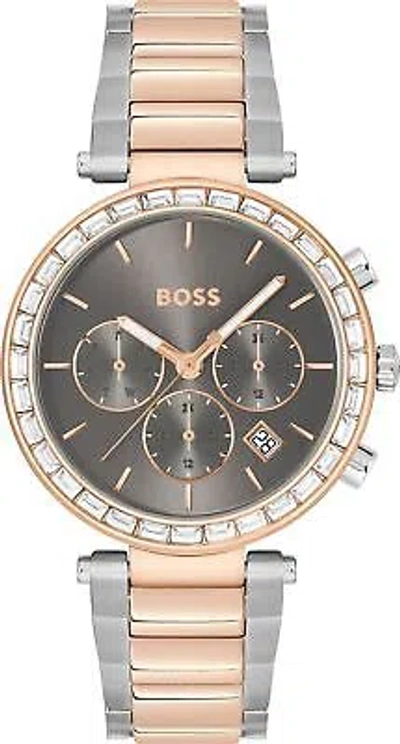 Pre-owned Hugo Boss Multicolour Womens Multi Dial Watch Andra 1502690