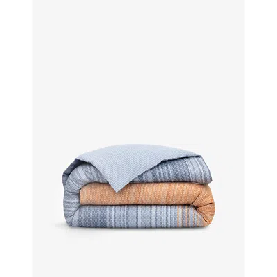Hugo Boss Multicoloured Contre-jour Stripe-print Cotton Duvet Cover