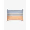 Hugo Boss Multicoloured Contre-jour Stripe-print Standard Cotton Oxford Pillowcase 50cm X 75cm In Multicoloured