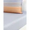 Hugo Boss Multicoloured Contrejo Single Cotton Fitted Sheet In Multicoloured