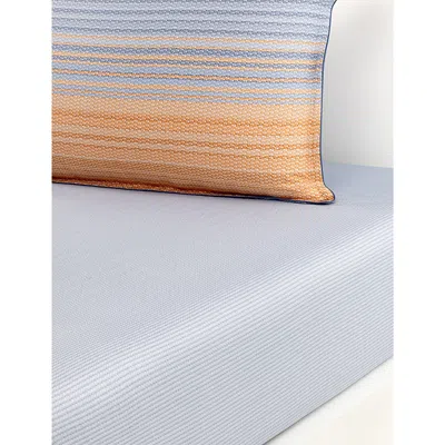 Hugo Boss Multicoloured Contrejo Single Cotton Fitted Sheet