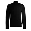 Hugo Boss Slim-fit Rollneck Sweater In Wool In Black