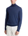 Hugo Boss Roll-neck Virgin Wool Jumper In Bright Blue