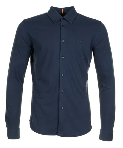 Hugo Boss Myjersey Long Sleeve Shirt Dark Blue