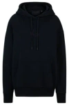 Hugo Boss Naomi X Boss Cotton-terry Sweatshirt With Ribbed Trims In Black
