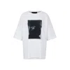 Hugo Boss Naomi X Boss Interlock-cotton T-shirt With Dropped Shoulders In White