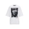 Hugo Boss Naomi X Boss Interlock-cotton T-shirt With Dropped Shoulders In White