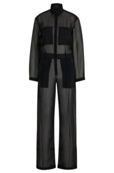 Hugo Boss Departed Jumpsuit In Black