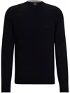 Hugo Boss Cotton-jersey Regular-fit Sweatshirt With Embroidered Logo