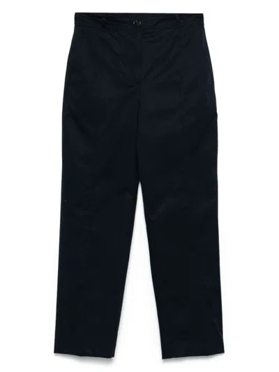 HUGO BOSS NAVY BLUE LINEN TROUSERS