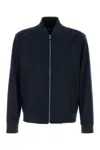 Hugo Boss Boss Boss Black Jacket With Zip Closure In Blue