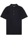 Hugo Boss Navy Blue Solid Polo In Navy Blue