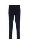 Hugo Boss Tapered-fit Drawstring Pants In Stretch-cotton Twill In Blue