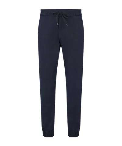 Hugo Boss Navy Drawstring Jogger Pants In Blue