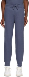 Hugo Boss Navy Embroidered Logo Sweatpants In Navy 412