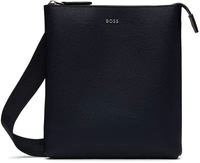 Hugo Boss Navy Envelope Cardholder & Pouch Set In 404-dark Blue