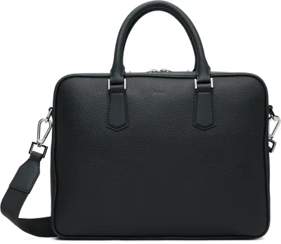 Hugo Boss Navy Italian-leather Document Briefcase