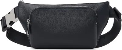 Hugo Boss Navy Leather Belt Bag