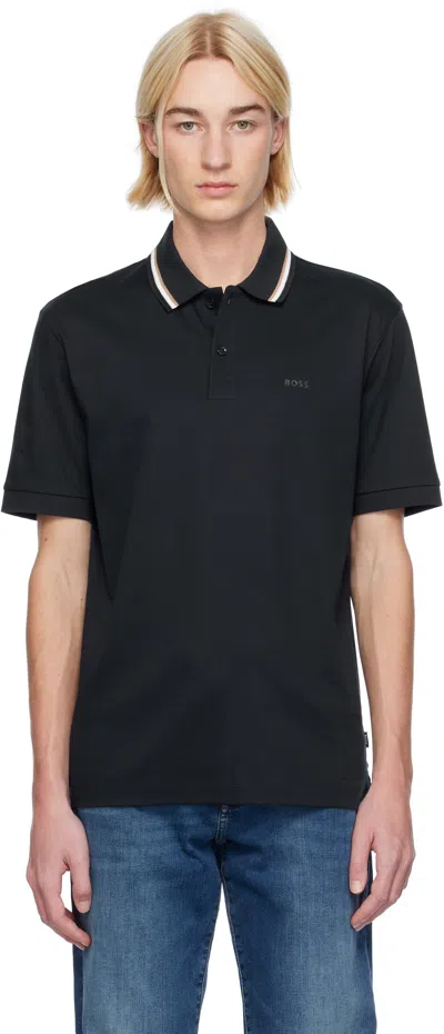 Hugo Boss Navy Slim-fit Polo In 404-dark Blue