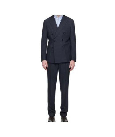 Hugo Boss Navy Slim-fit Suit In Black