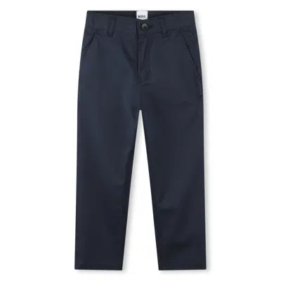 Hugo Boss Kids' Navy Trousers In Blue