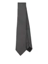 Hugo Boss Patterned Silk Tie In Gray