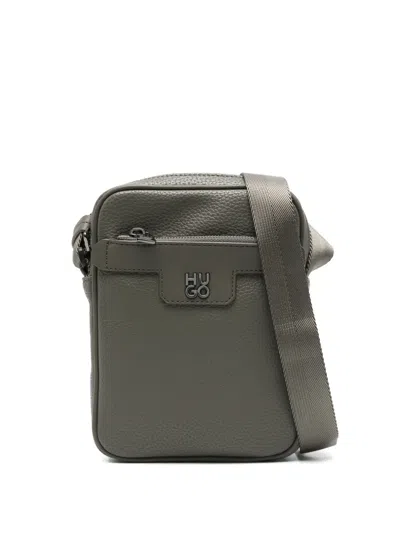 Hugo Boss Nesh Messenger Bag In Green