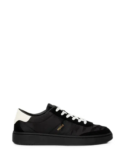 Hugo Boss Neston Logo-print Panelled Sneakers In Black
