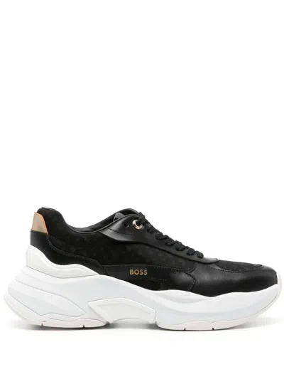 Hugo Boss Noa Chunky Sneakers In 黑色