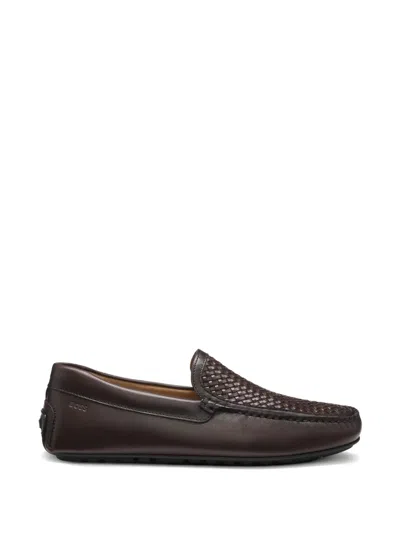 Hugo Boss Boss Noel Moc Toe Loafer In Brown