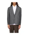 Hugo Boss Notched Lapel Blazer In Black