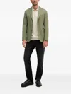 Hugo Boss Notched-lapel Single-breasted Blazer In Green
